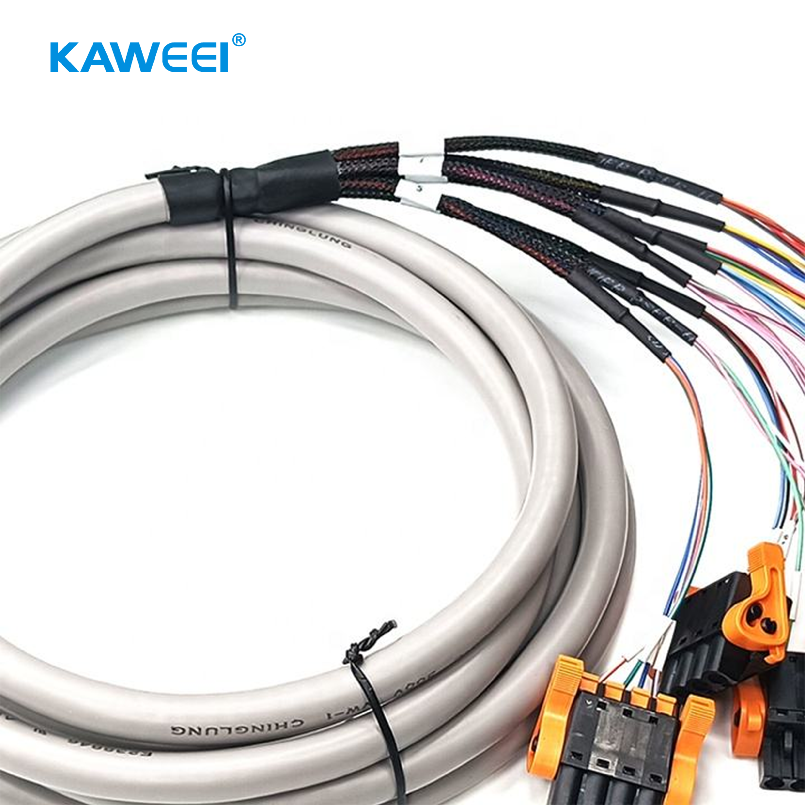 D-SUB 37P 公头转 8x 魏德米勒 4Pin 端子台分支线束